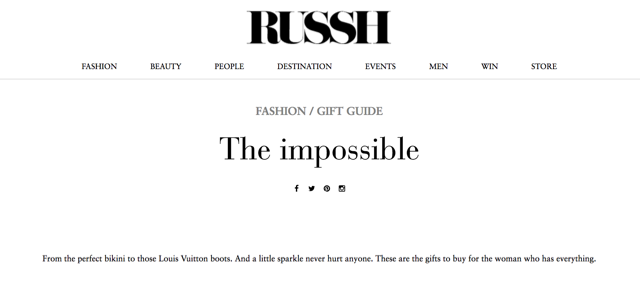 The Impossible -Russh