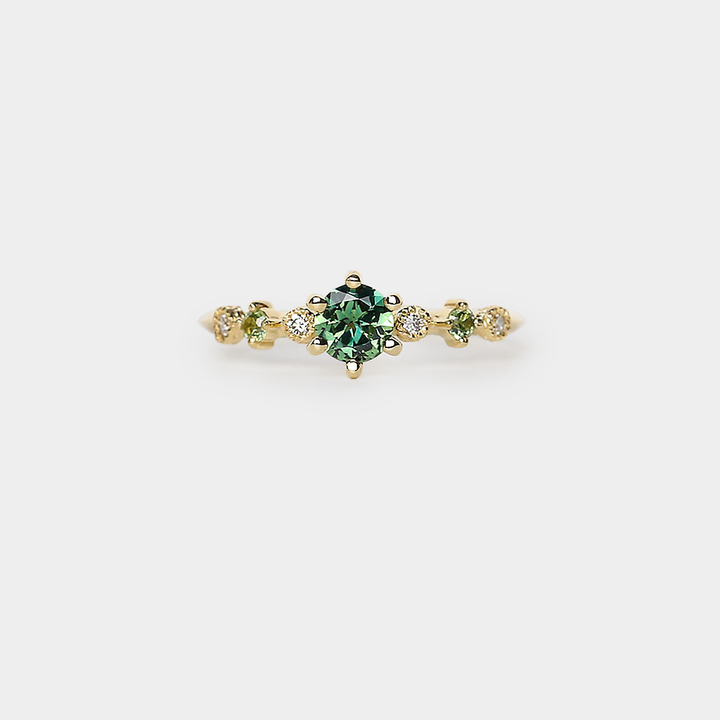 Harmony Engagement Ring - 0.515ct round sapphire