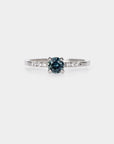 Sapphire solitaire Ring - 0.55ct round sapphire