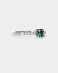 Sapphire solitaire Ring - 0.55ct round sapphire