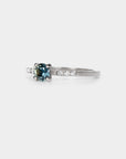 Sapphire solitaire Ring - 0.55ct round sapphire