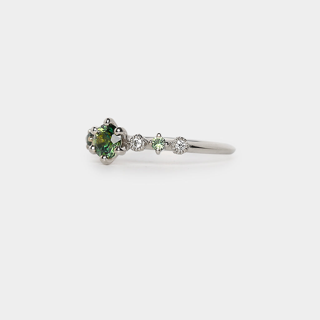 Harmony Engagement Ring - 0.575ct round sapphire
