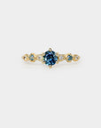 Harmony Engagement Ring - 0.57ct round sapphire