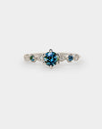 Harmony Engagement Ring - 0.61ct round sapphire