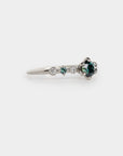 Harmony Engagement Ring - 0.61ct round sapphire