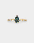 Sapphire solitaire Ring - 0.90ct pear sapphire