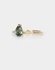 Sapphire solitaire Ring - 0.90ct pear sapphire