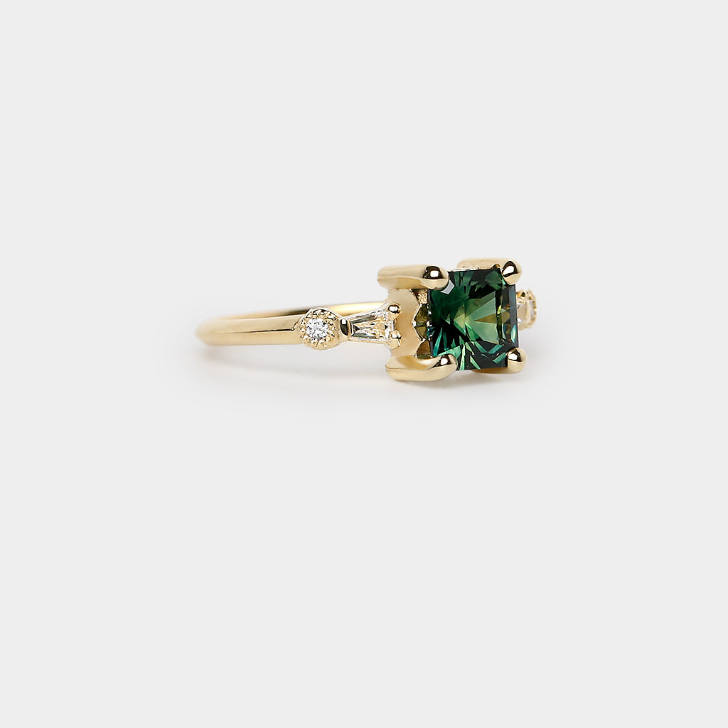Astra sapphire ring - 1.29ct radiant sapphire
