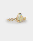 Harmony Crystal Opal Ring - 1.33ct pear crystal opal