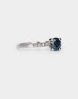 Sapphire solitaire Ring - 1.01ct round sapphire