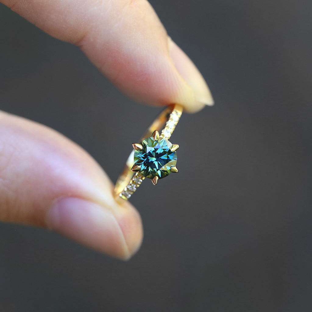 Star Solitaire - Natural Sapphire Ring