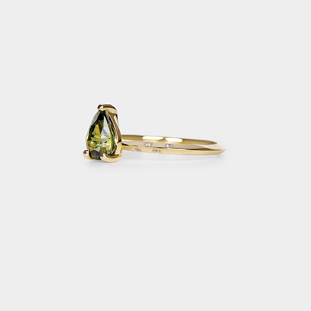 Rhyme sapphire ring - 1.59ct pear sapphire