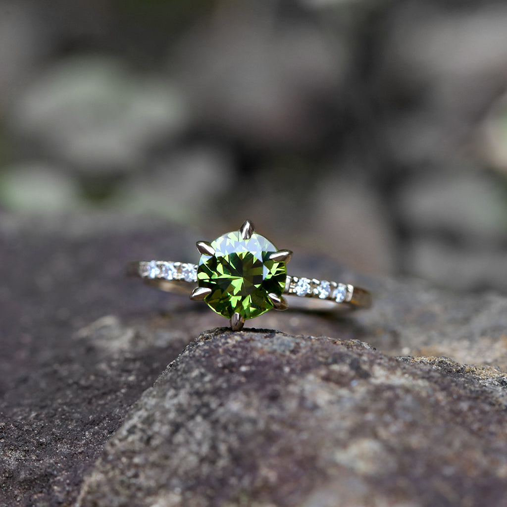 Star Solitaire - Natural Sapphire Ring