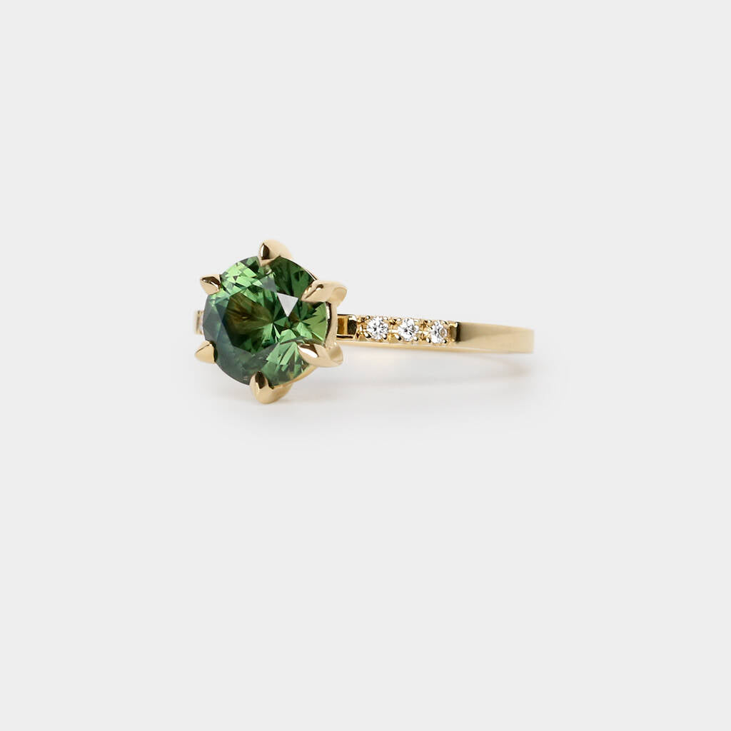 Star sapphire solitaire Ring - 2.18ct round sapphire