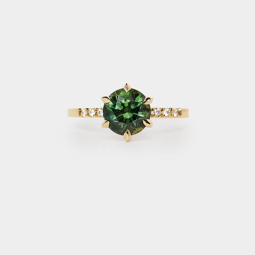 Star sapphire solitaire Ring - 2.18ct round sapphire