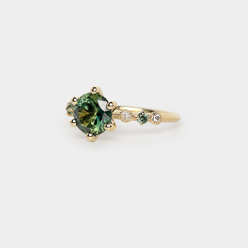 Harmony Engagement Ring - 2.33ct round sapphire