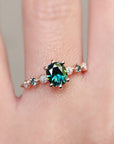 Harmony Engagement Ring - 1.21ct oval natural sapphire