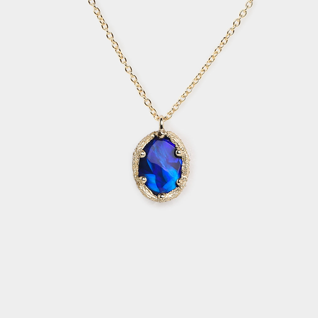 Meteorites opal doublet Necklace 3