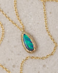 Meteorites bezel boulder opal Necklace 4