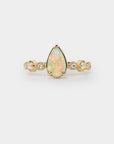 Harmony Crystal Opal Ring - 1.33ct pear crystal opal
