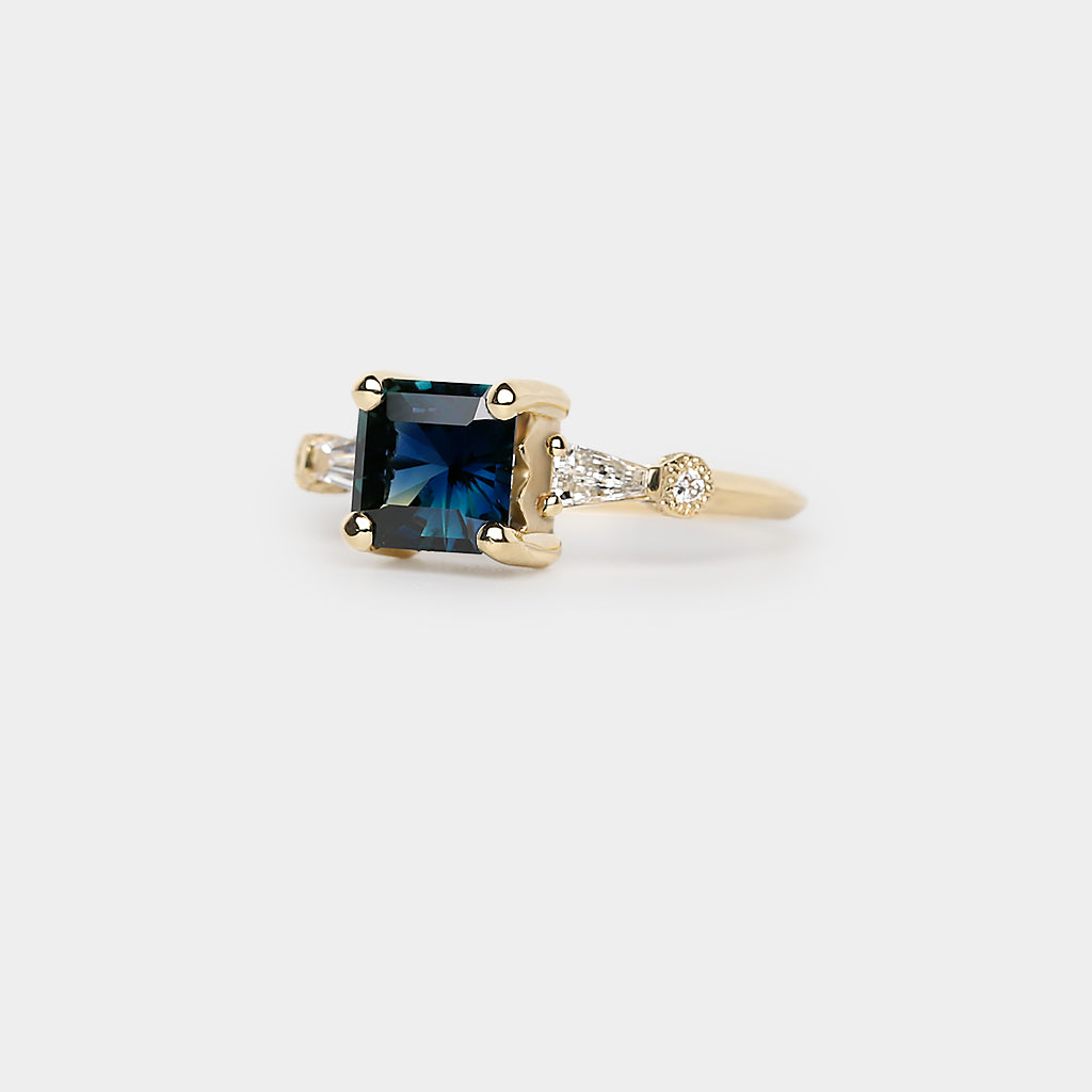 Astra sapphire ring - 1.55ct radiant sapphire
