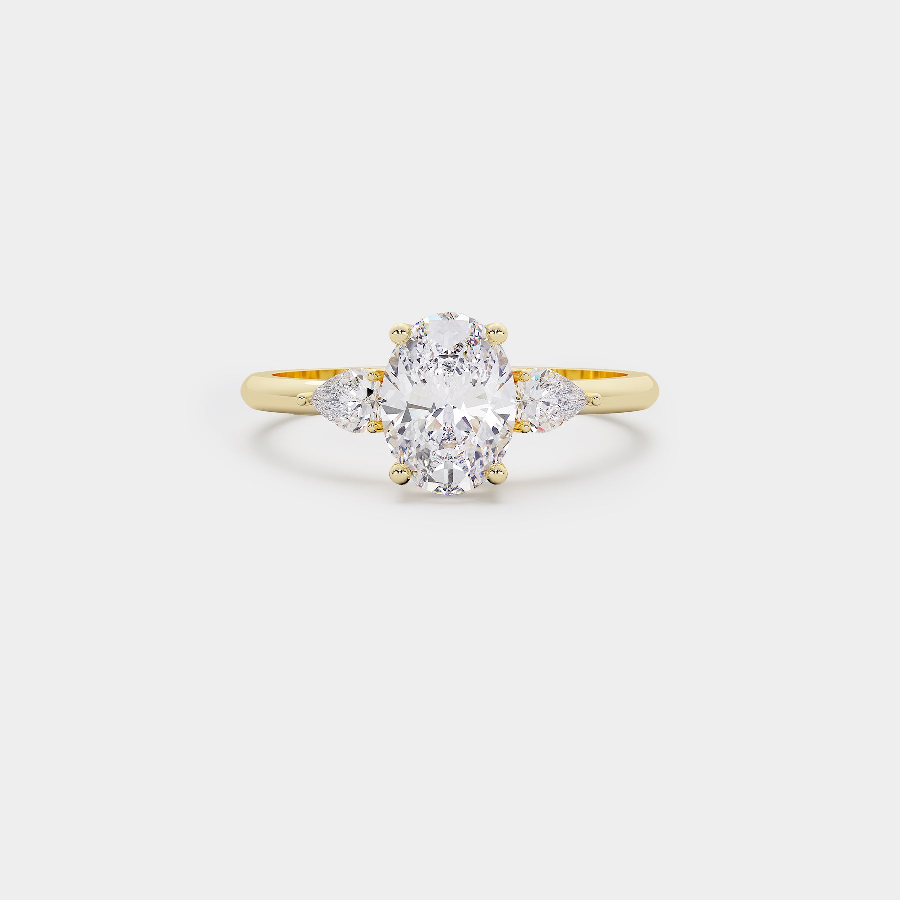 Arcéa Trilogy Diamond Ring - Oval Lab Diamond