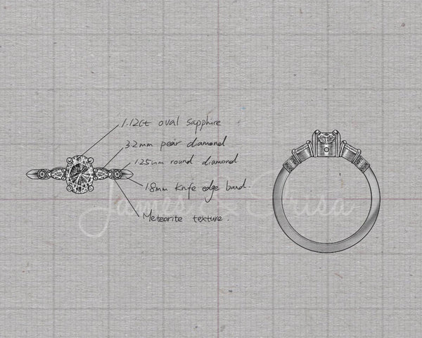 Astra_oval_Australian_sapphire_ring_sketch
