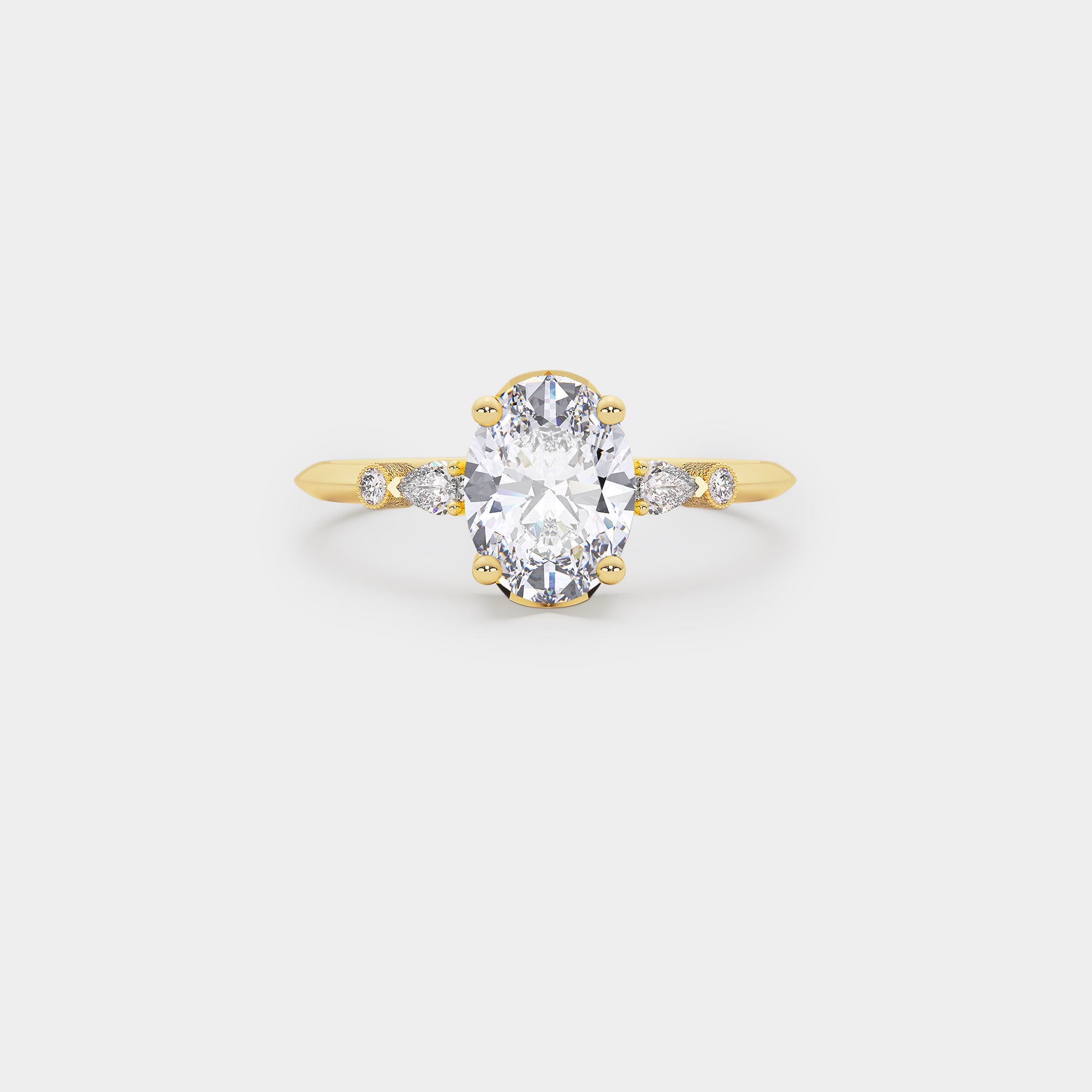 Astra Diamond Ring - Oval Lab Diamond