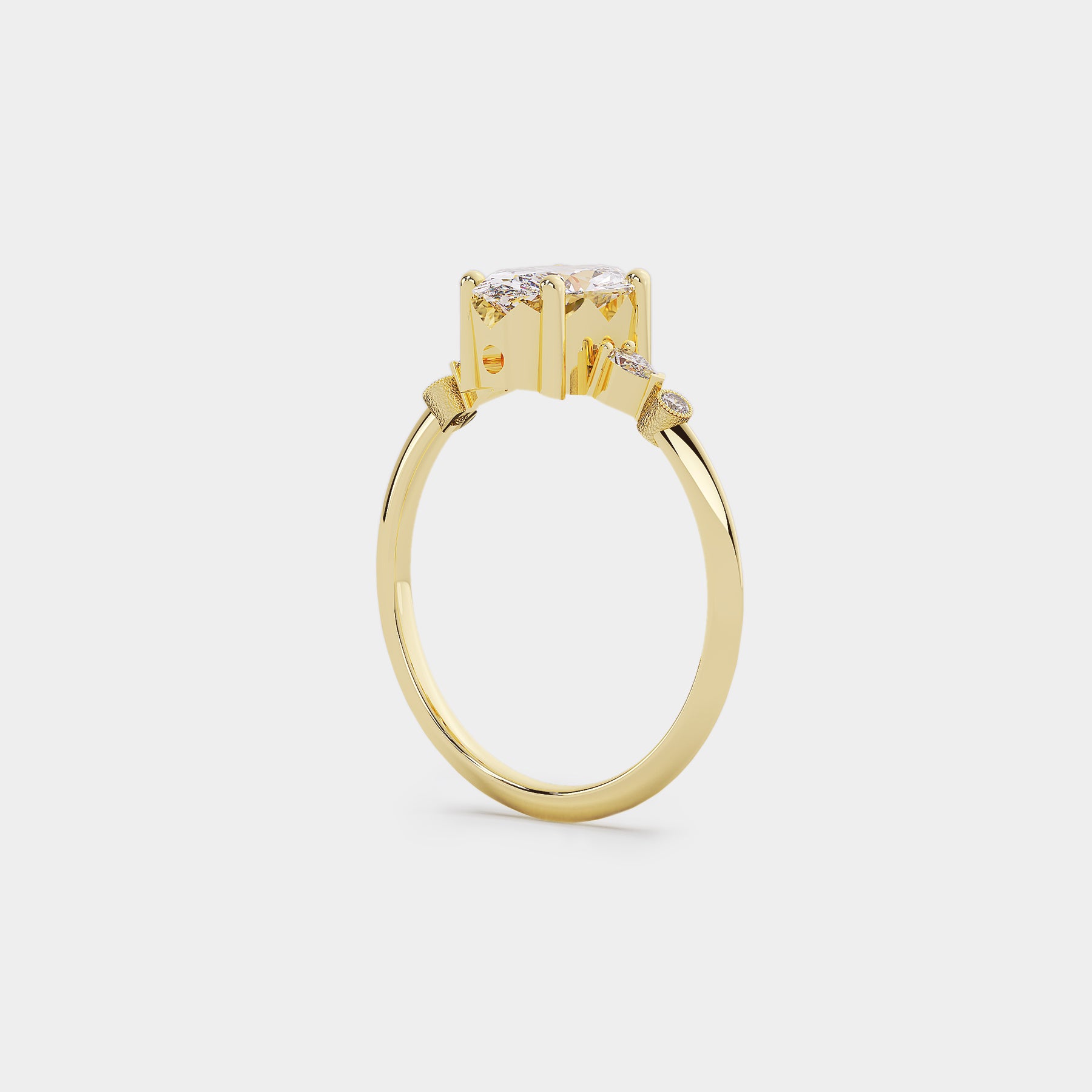 Astra Diamond Ring - Oval Lab Diamond