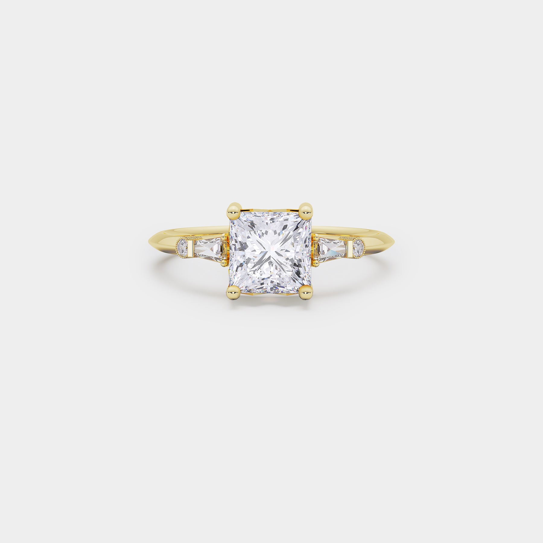 Astra Diamond Ring - Princess Lab Diamond