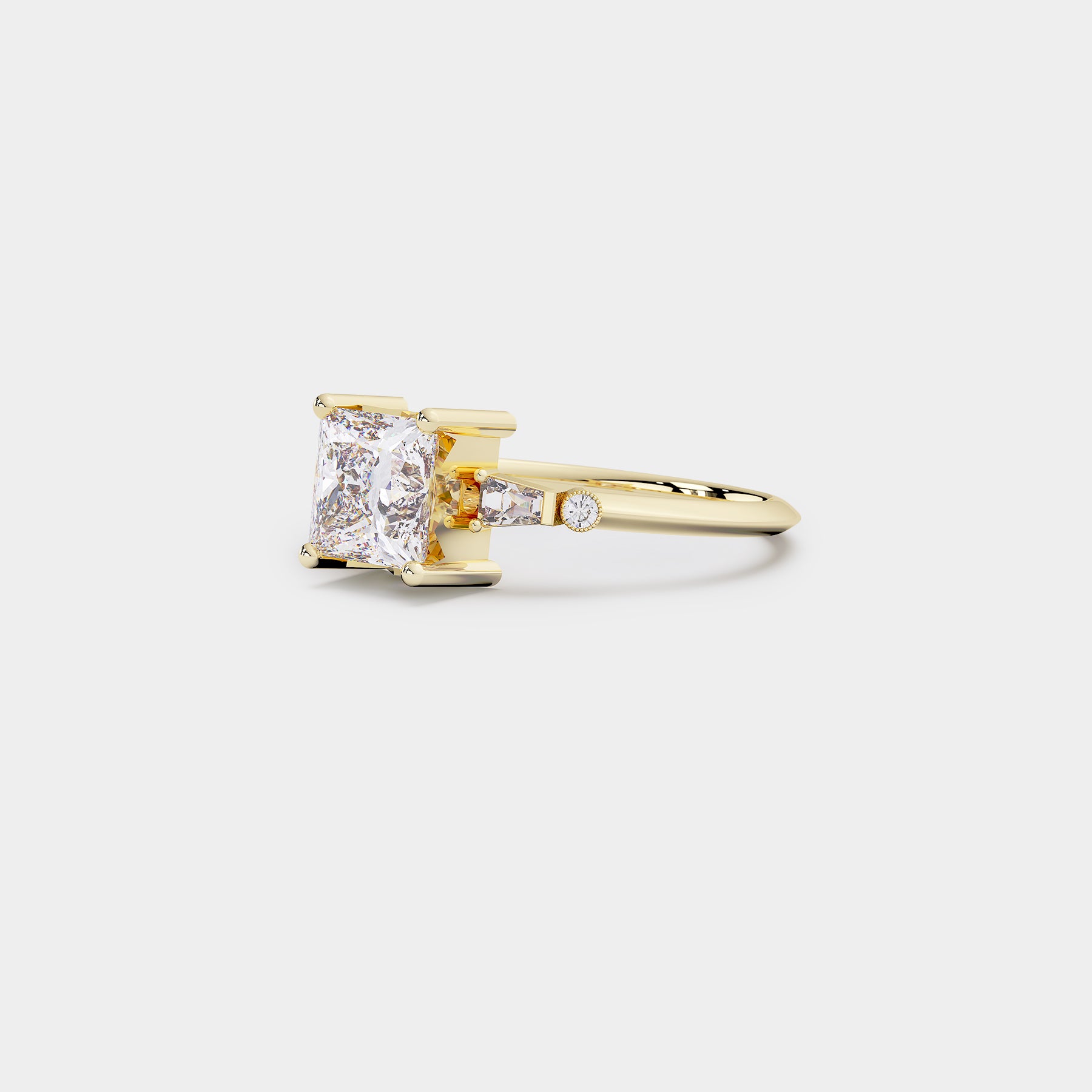 Astra Diamond Ring - Princess Lab Diamond