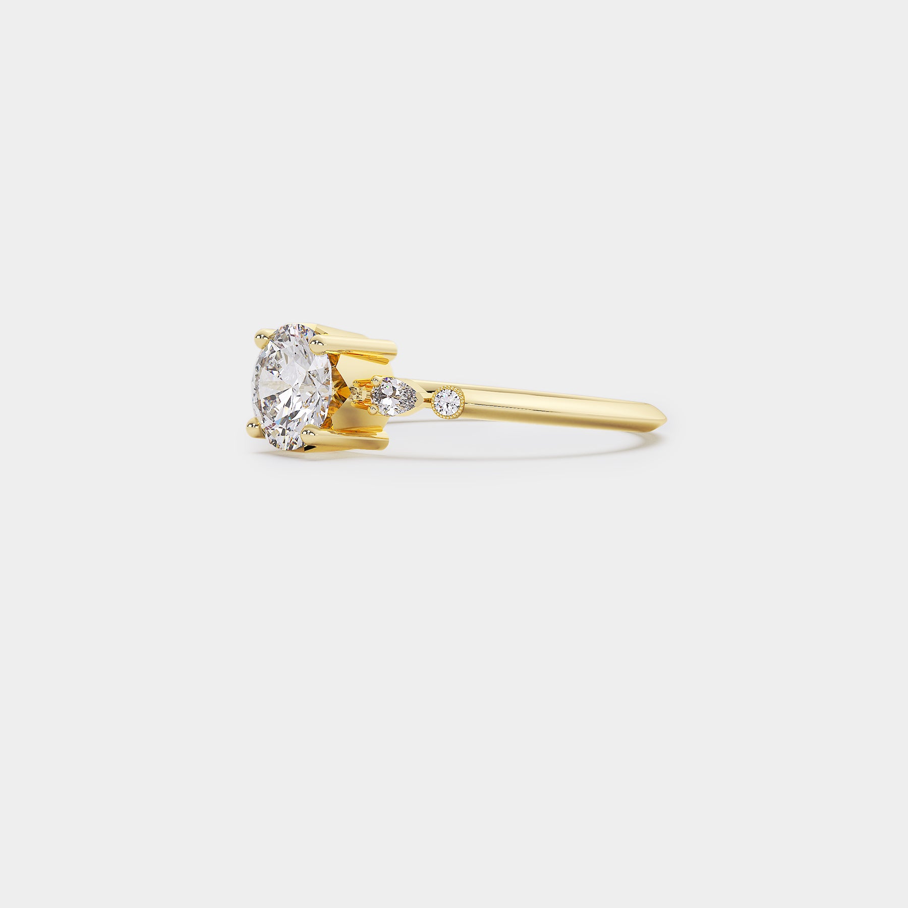 Astra Diamond Ring - Round Lab Diamond