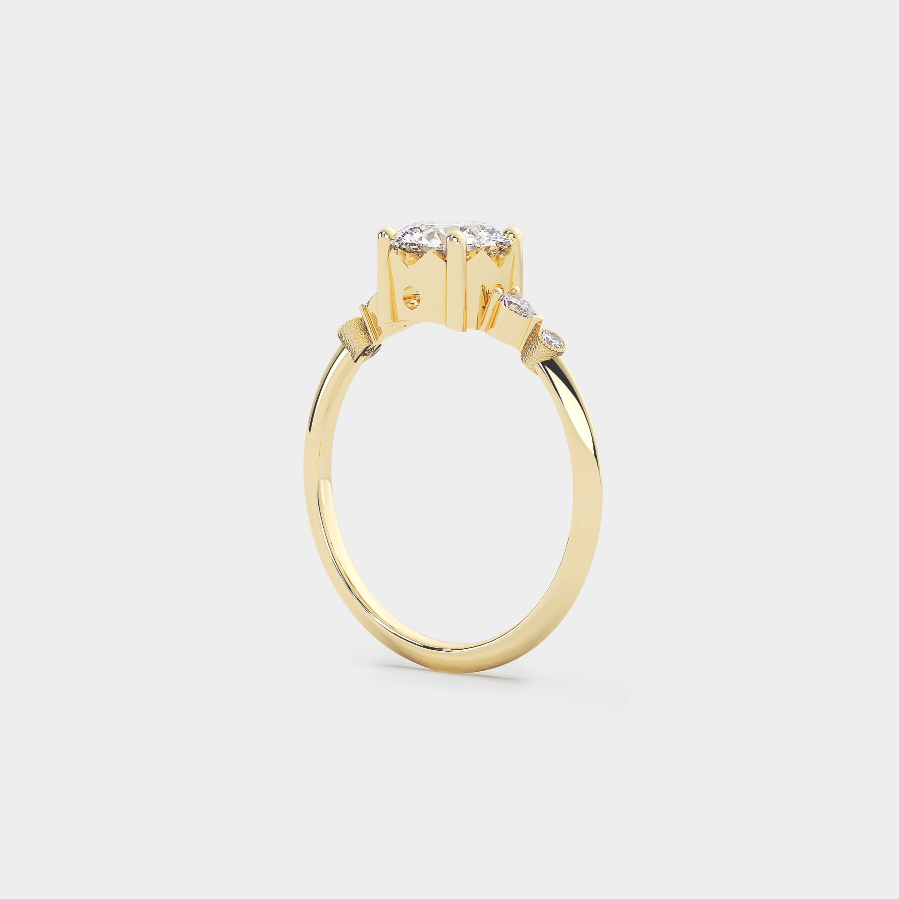 Astra Diamond Ring - Round Lab Diamond