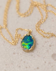 Meteorites opal doublet Necklace 2