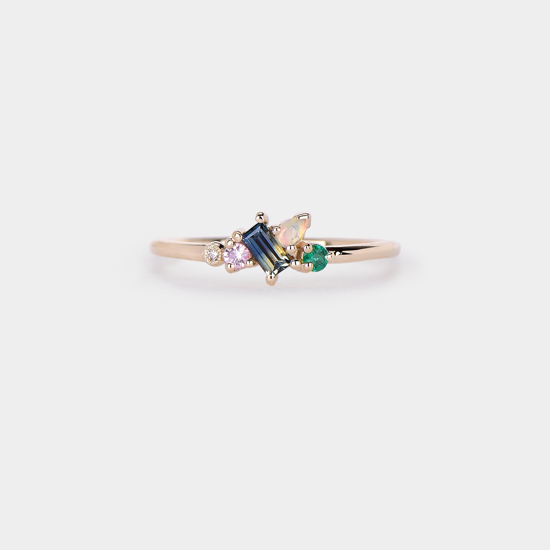 Bouquet cluster ring