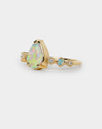 Harmony Crystal Opal Ring - 1.33ct pear crystal opal