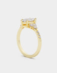 Cluster Diamond Ring - Marquise Lab Diamond