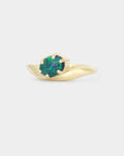 Dune - Oval Black Opal Ring