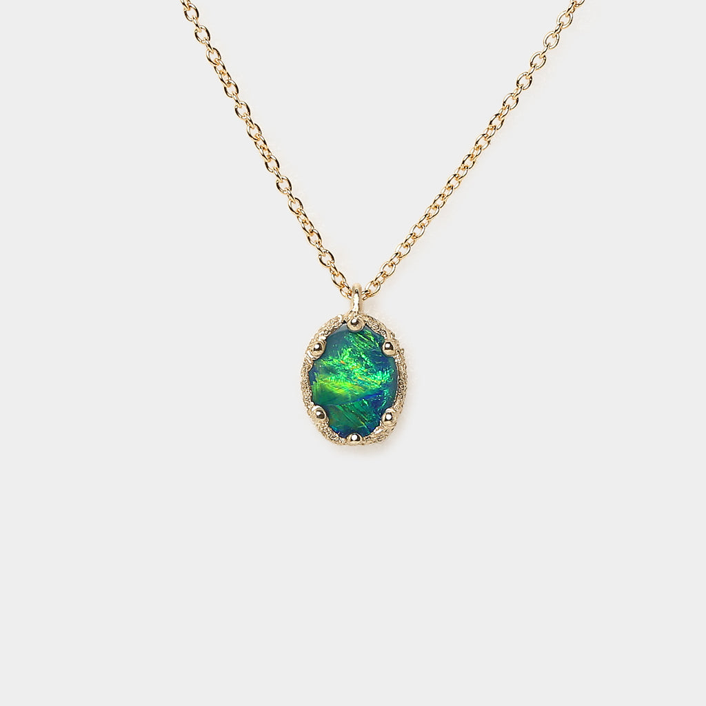 Meteorites opal doublet Necklace 2