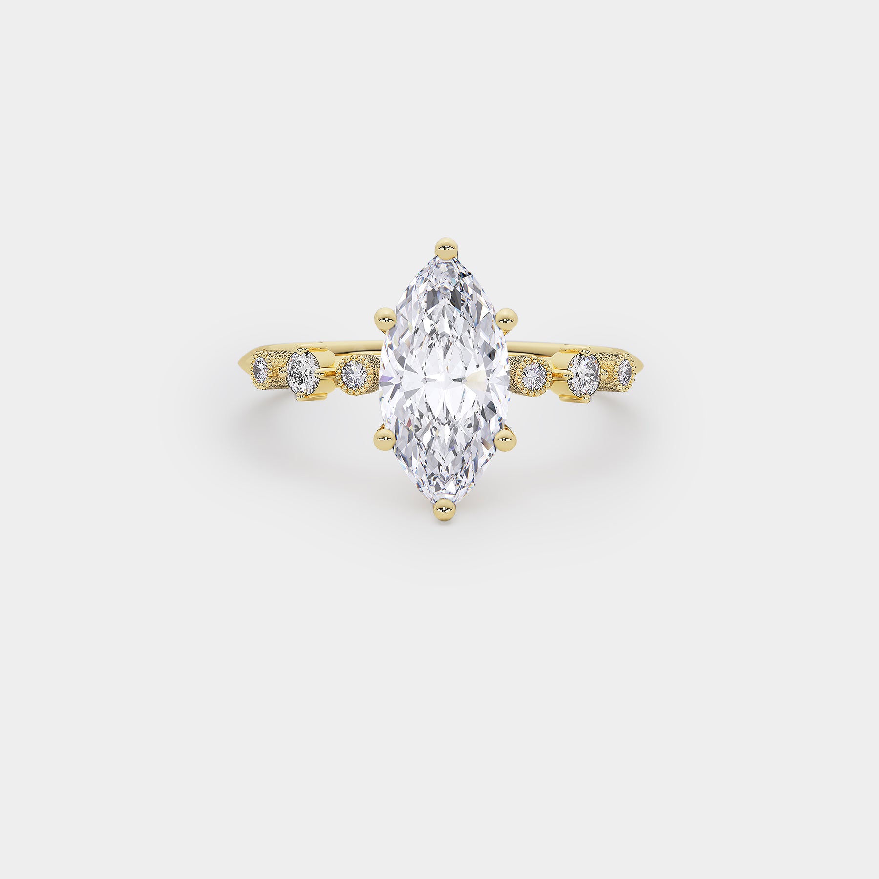 Harmony Diamond Ring - Marquise Lab Diamond