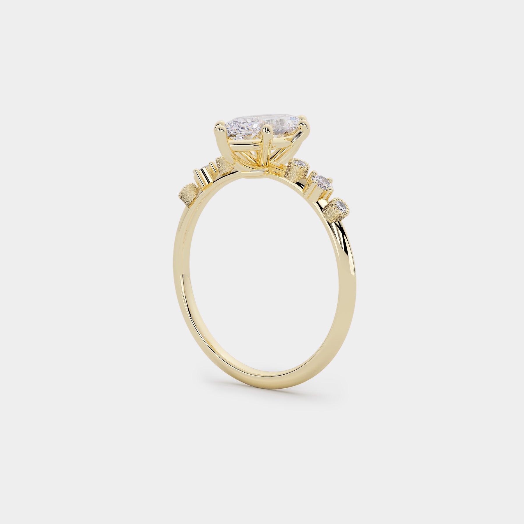 Harmony Diamond Ring - Marquise Lab Diamond