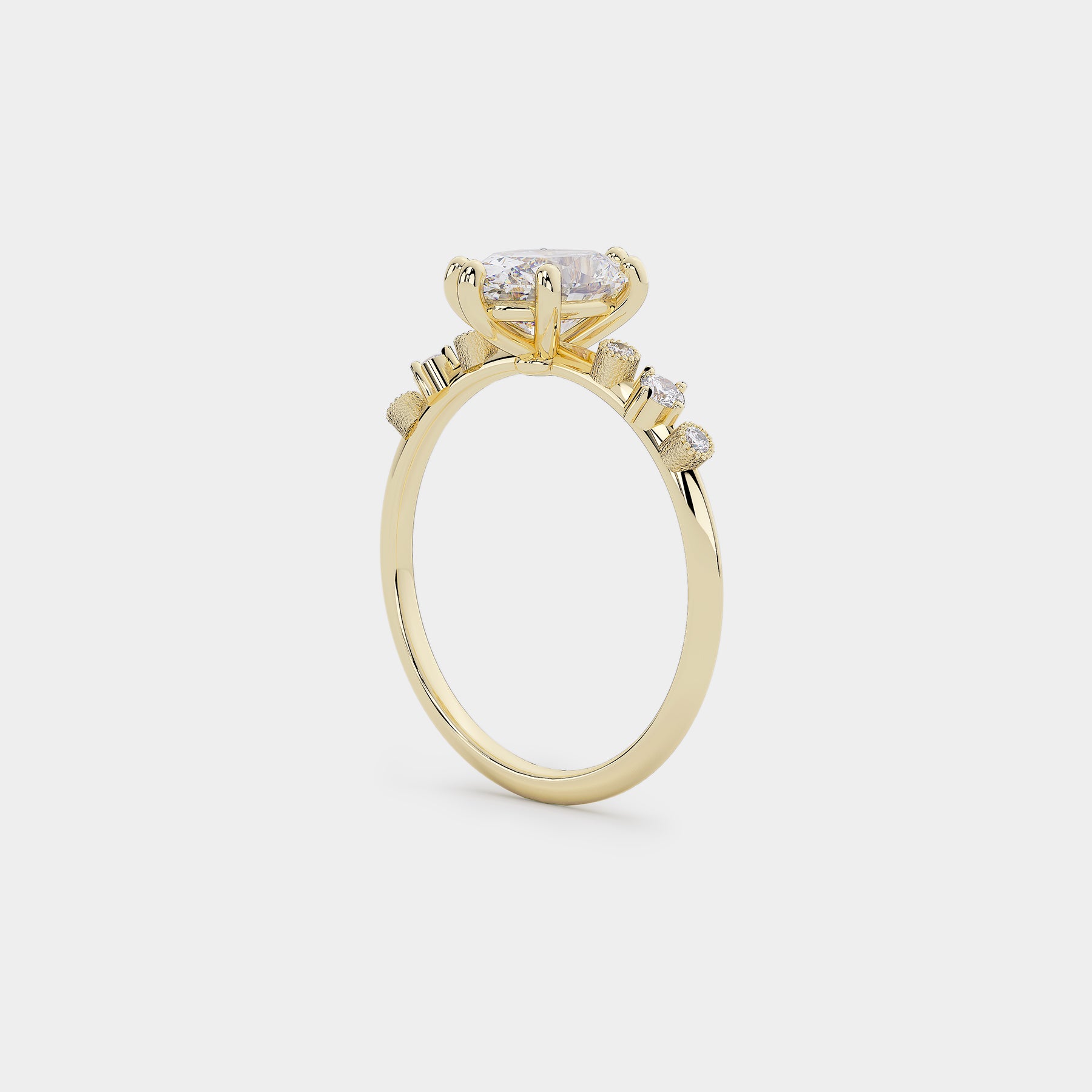 Harmony Diamond Ring - Oval Lab Diamond