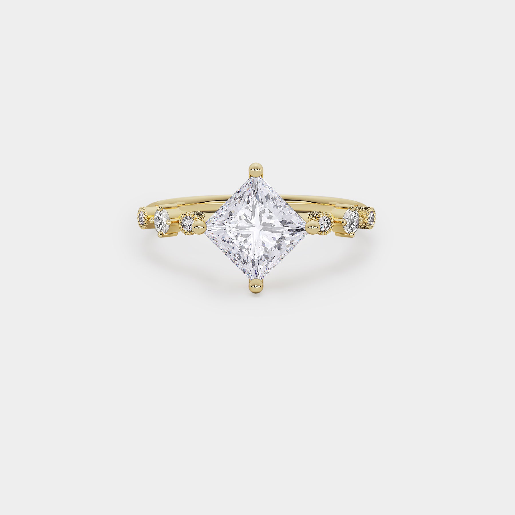Harmony Diamond Ring - Princess Lab Diamond