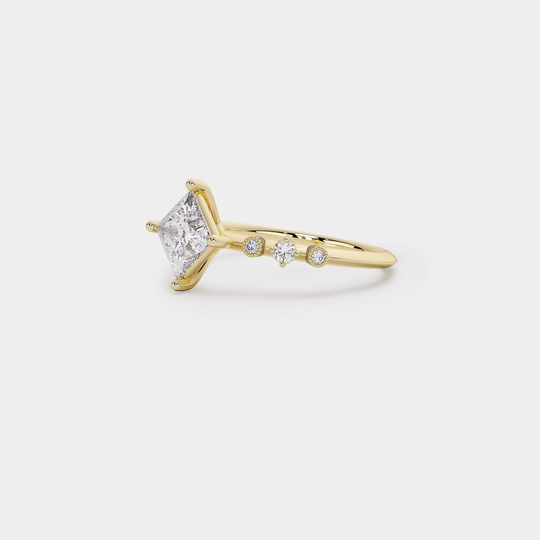 Harmony Diamond Ring - Princess Lab Diamond