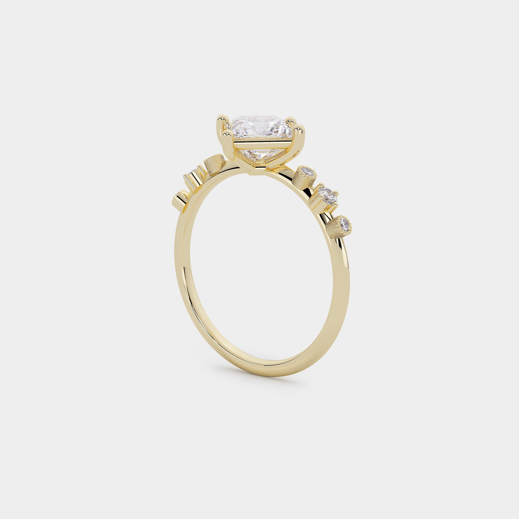 Harmony Diamond Ring - Princess Lab Diamond