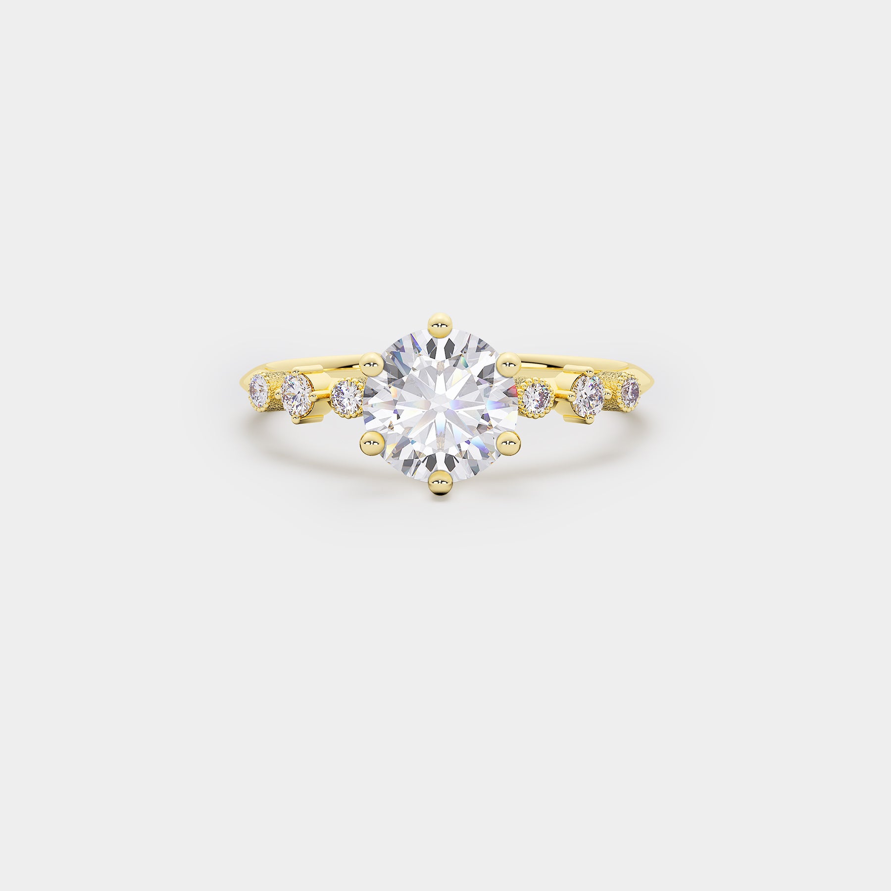 Harmony Diamond Ring - Round Lab Diamond
