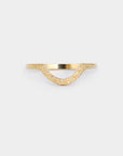 Arc Textured Band yellow gold