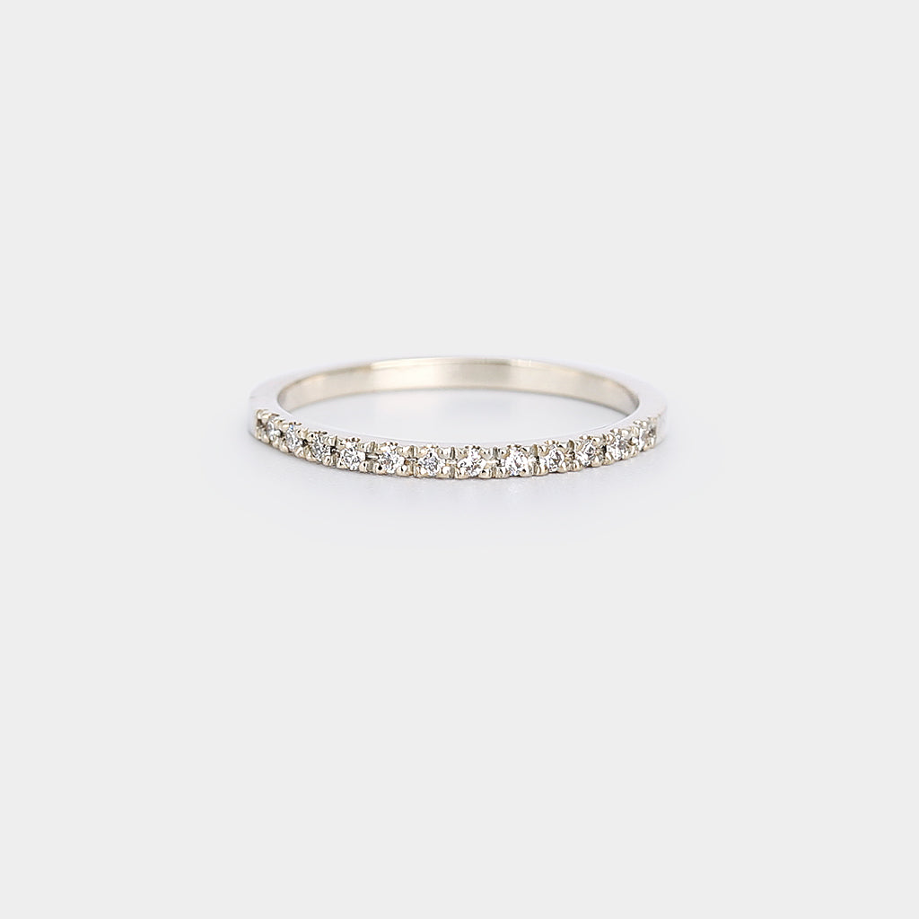 Pave Setting Band - natural diamond