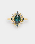 Estella Halo Sapphire ring - 1.69ct Oval Sapphire