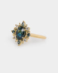 Estella Halo Sapphire ring - 1.69ct Oval Sapphire